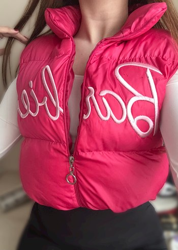 Pembe Kadın şişme Yelek - Görsel 2