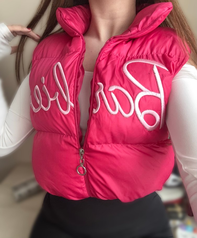 Pembe Kadın şişme Yelek - Görsel 2