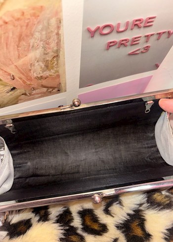 Gri Kadın Portföy Çanta - Görsel 5