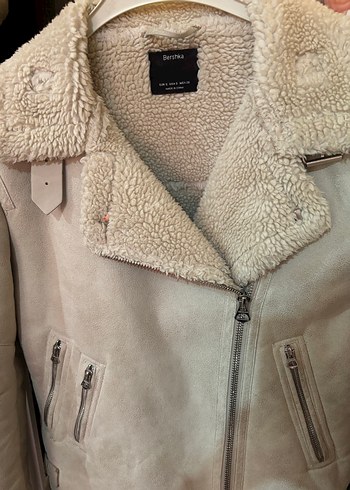Bershka içi kürklü ceket - Görsel 6