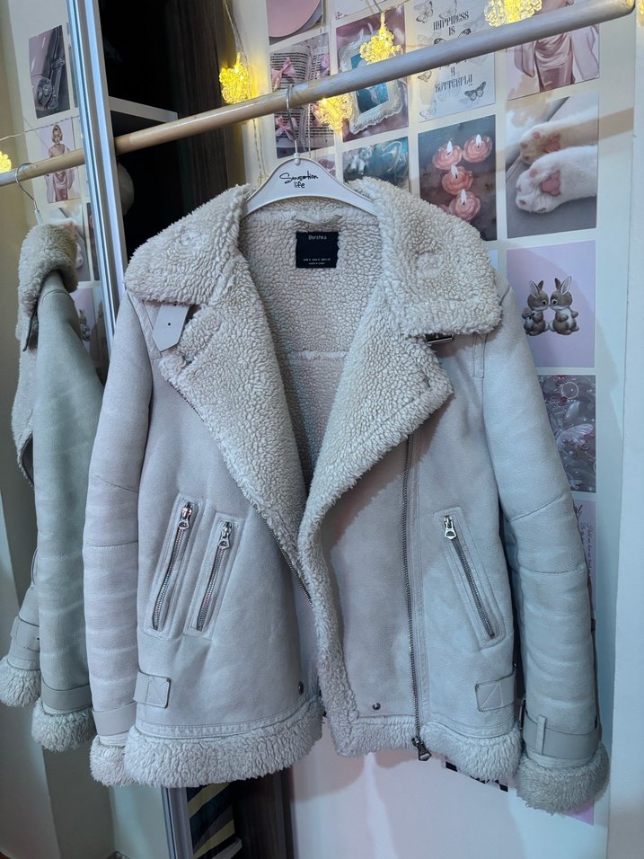 Bershka içi kürklü ceket - Görsel 2