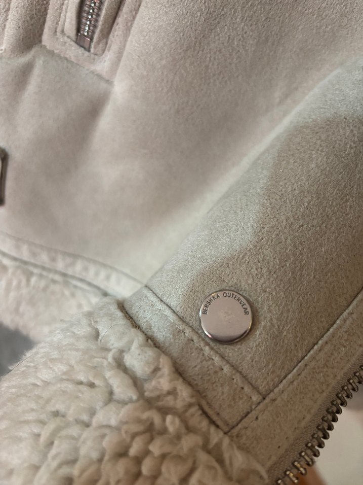 Bershka içi kürklü ceket - Görsel 5