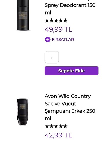 Beden Avon Wild Country Erkek Parfüm Seti