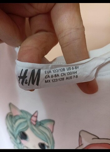 H&M H&M desenli kız çocuk t-shirt 