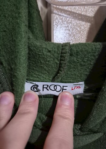 kadın oversize yeşil sweatshirt - Görsel 5