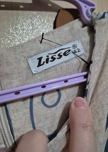 Bohem Bej Uzun Kollu Salaş Tesettür Elbise - Görsel 7