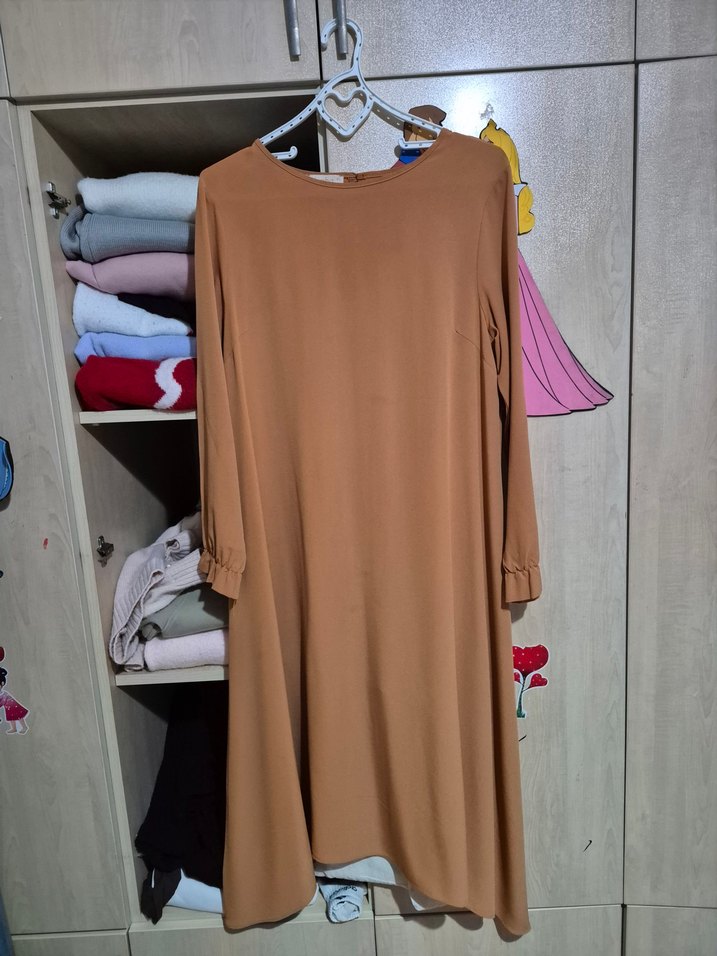 Camel Uzun Kollu Salaş Tunik - Görsel 3