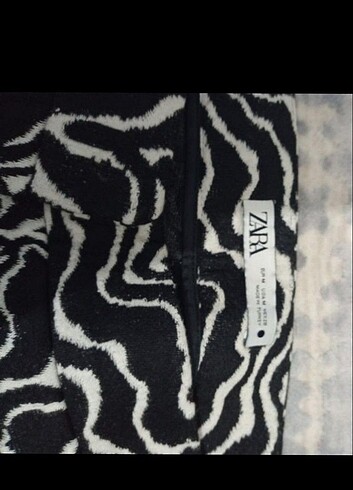 Zara zebra desenli pantolon 