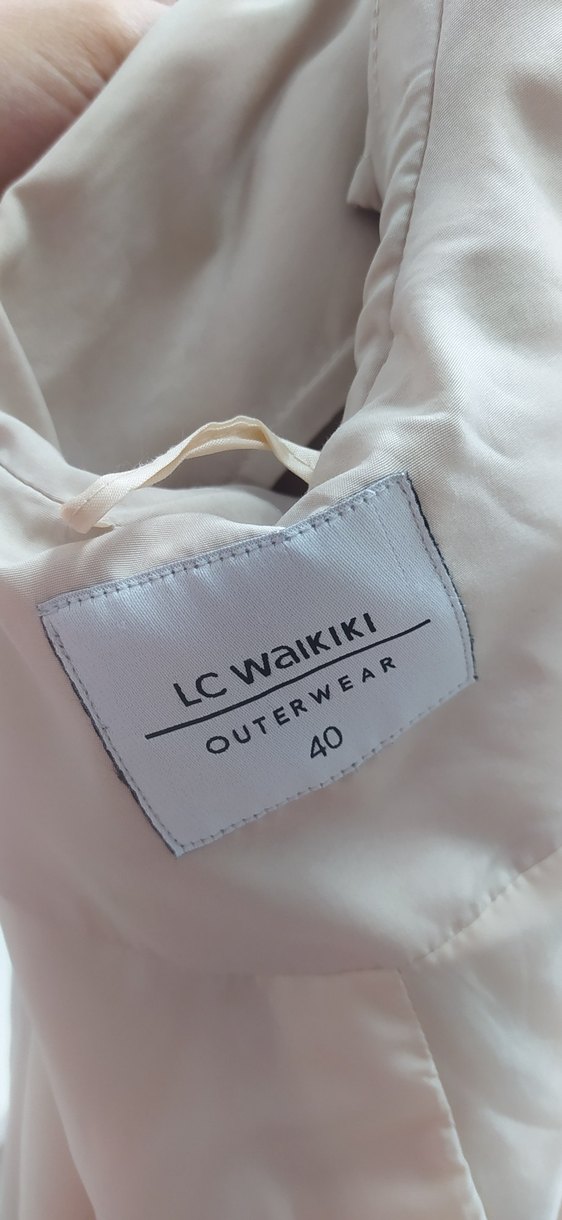 Bej Midi Boy Düğmeli Kadın Trençkot - Görsel 3