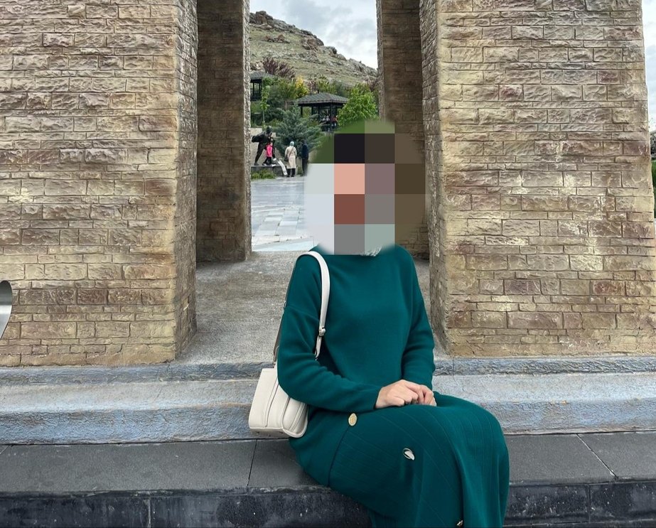 Kadın Yeşil Midi Salaş Triko Etekli Takım - Görsel 3