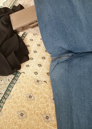 Trendyol & Milla Düğmeli Bohem Mavi Midi Kot Pantolon