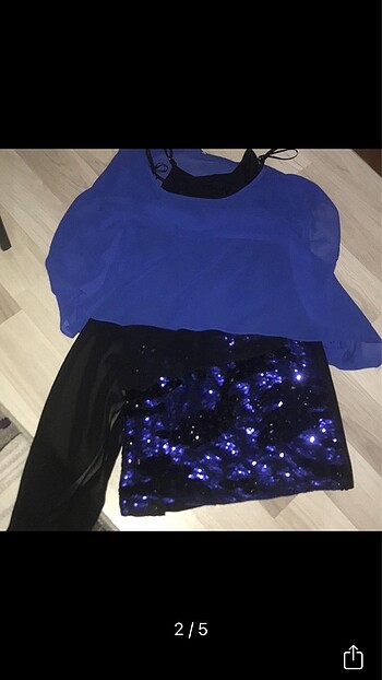 m Beden Gece mini elbise