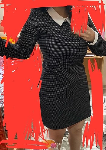 s Beden siyah Renk Kısa elbise