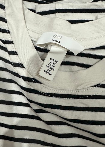 xs Beden H&M Çizgili Emzirme tişörtü xs beden