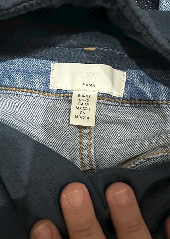 xs Beden mavi Renk H&M Hamile Pantolonu