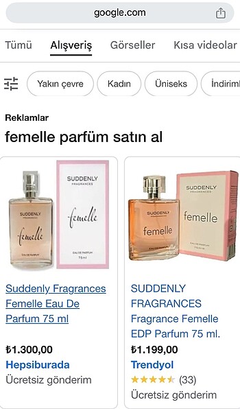 Suddenly femelle parfüm 75 ml