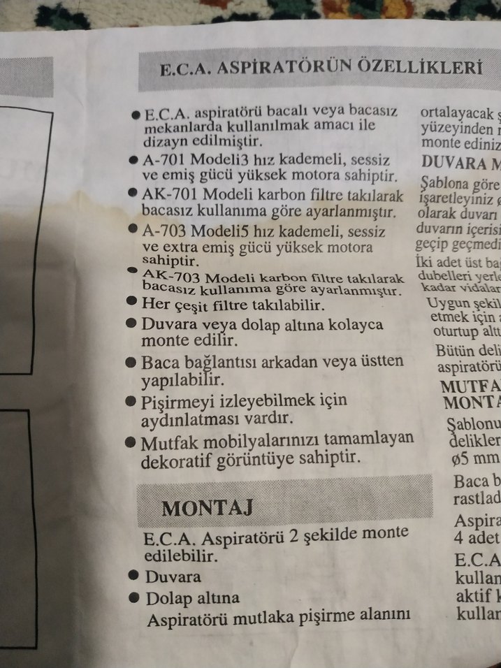 Aspiratör - Görsel 5