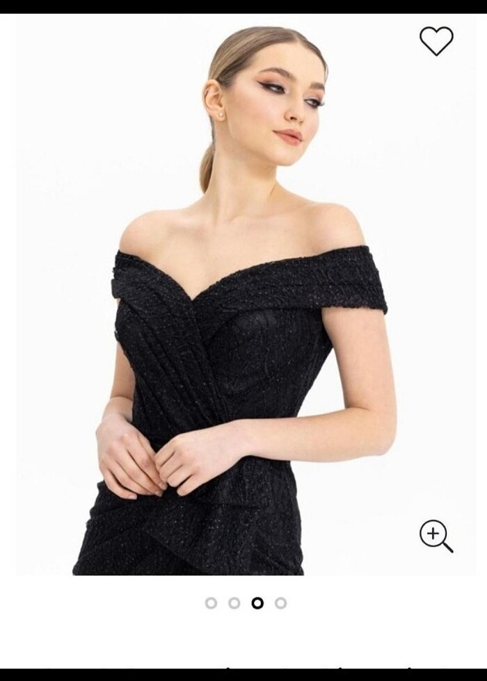 Siyah abiye elbise - Görsel 2