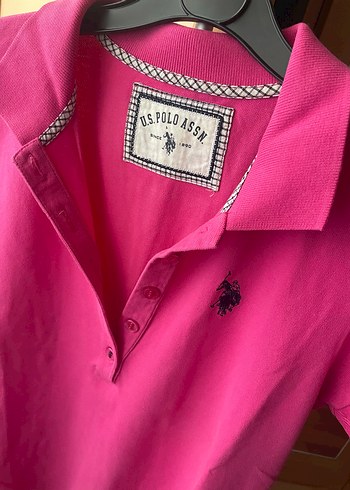 38 Beden pembe Renk U.S. Polo Assn.Pembe Polo Tişört