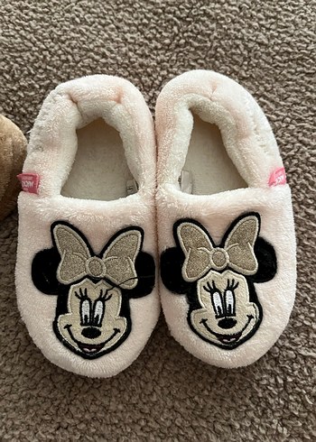 Kız Çocuk Kahverengi Nakışlı Sıcak Ev Terliği - Görsel 7