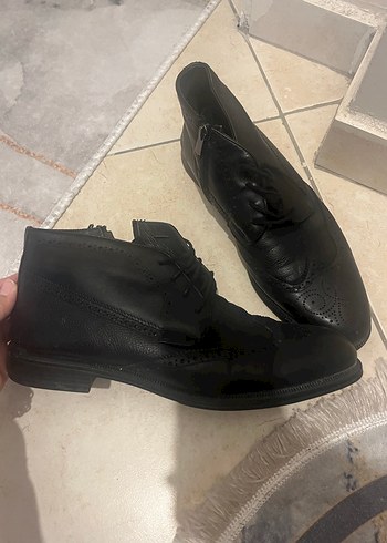 Erkek Siyah Deri Ayakkabı - Görsel 2
