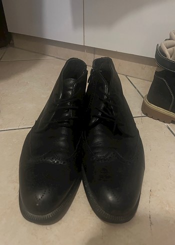 Erkek Siyah Deri Ayakkabı - Görsel 3