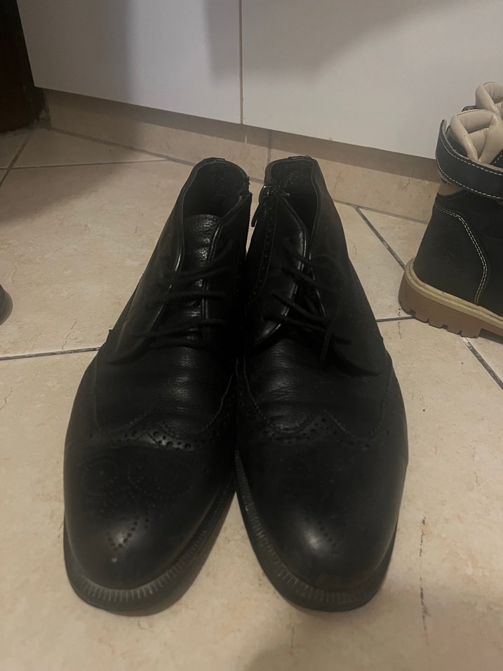 Erkek Siyah Deri Ayakkabı - Görsel 3