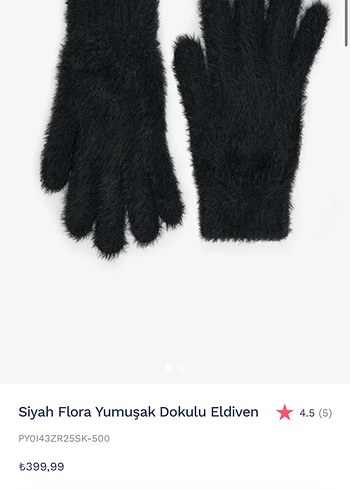 Penti Siyah Kadın Eldiveni - Görsel 3