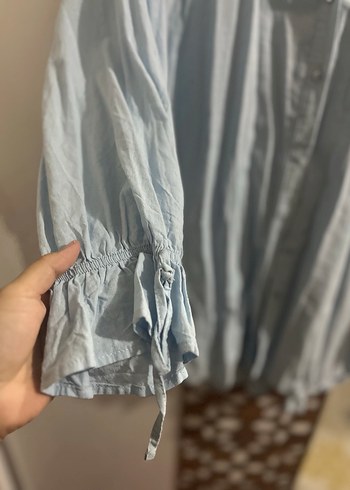 Lc Waikiki kadın Mavi Gömlek - Görsel 3