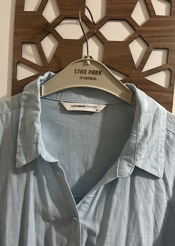 Lc Waikiki kadın Mavi Gömlek - Görsel 4