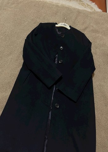 Düğmeli Uzun Kadın Kaban - Görsel 4