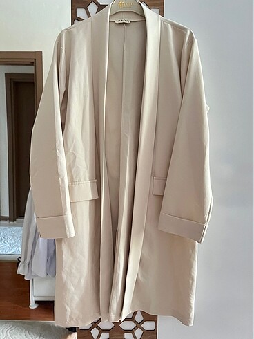 l Beden camel Renk Blazer kimono ceket