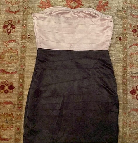 Forever 21 Forever21 saten straplez gece elbisesi