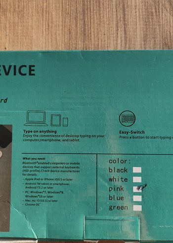 Pembe ONEZERO Yuvarlak Tuşlu Klavye - Görsel 6