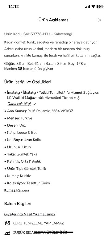 LC WAIKIKI classic kadın düz gömlek tunik - Görsel 6