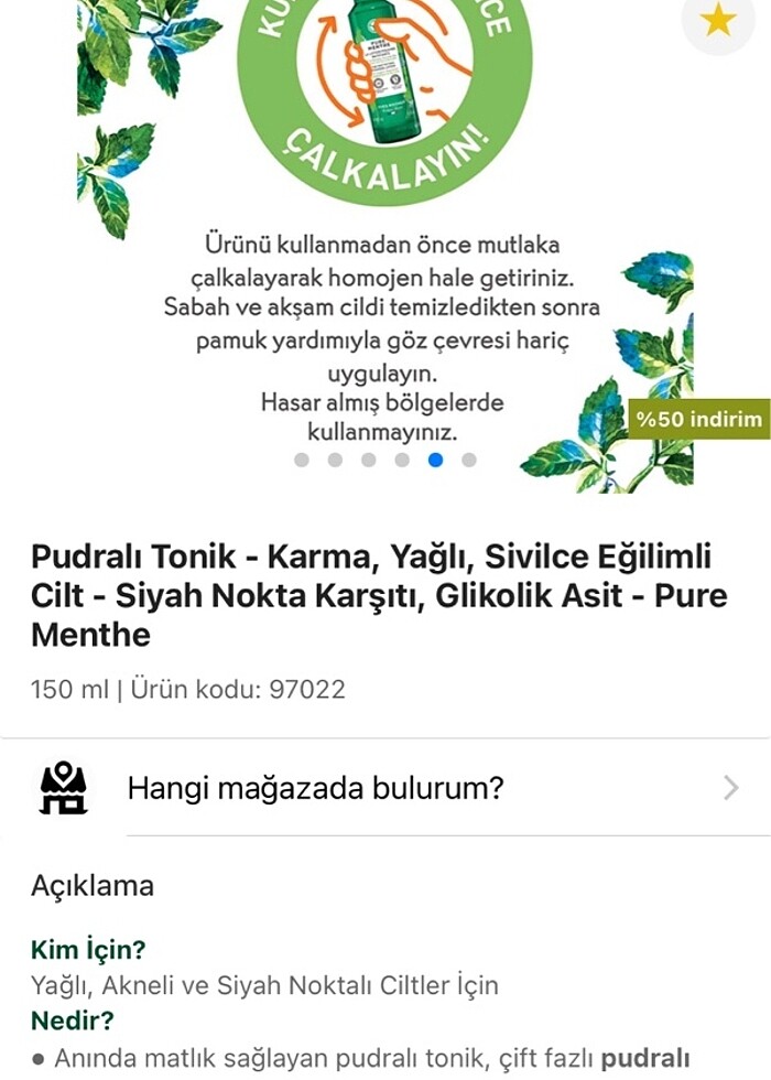 Yves Rocher anında matlık sağlayan pudralı tonik - Görsel 5