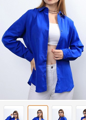 Mavi Renk Gömlek - Görsel 2