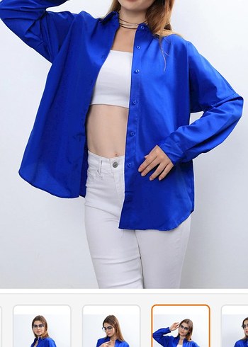 Mavi Renk Gömlek - Görsel 5