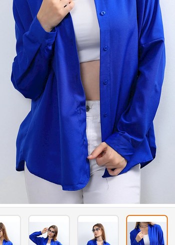 Mavi Renk Gömlek - Görsel 7