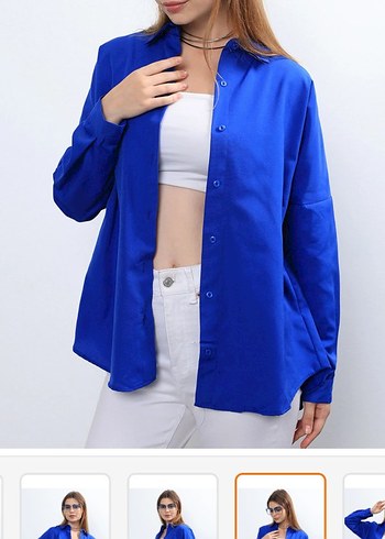 Mavi Renk Gömlek - Görsel 4