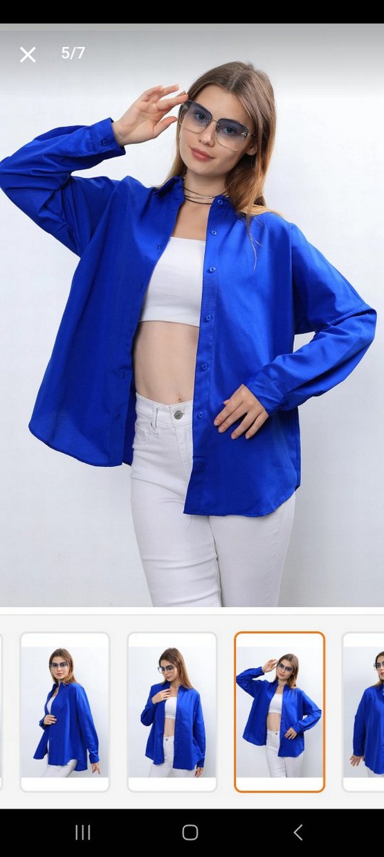 Mavi Renk Gömlek - Görsel 5