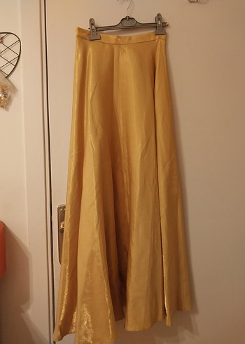 Gold renk uzun etek - Görsel 2