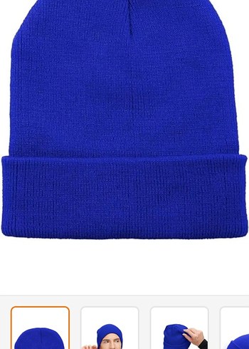 Mavi Örgü Bere - Görsel 2