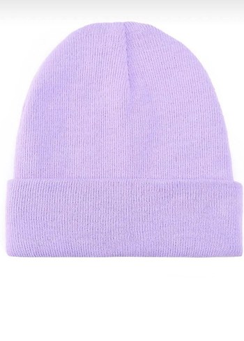 Kadın Lila Renk Örgü Bere - Görsel 2