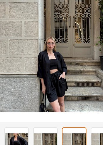 Siyah kimono - Görsel 3