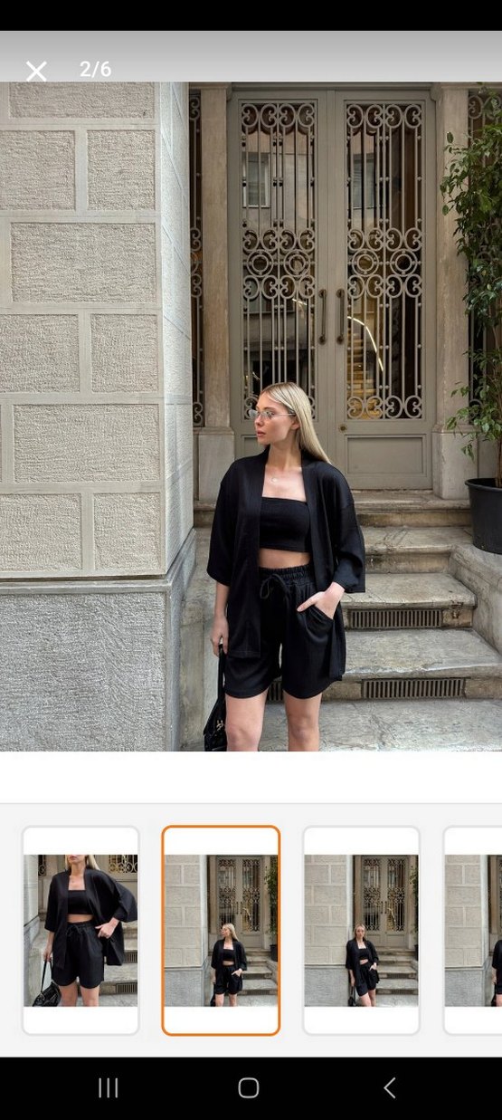 Siyah kimono - Görsel 4