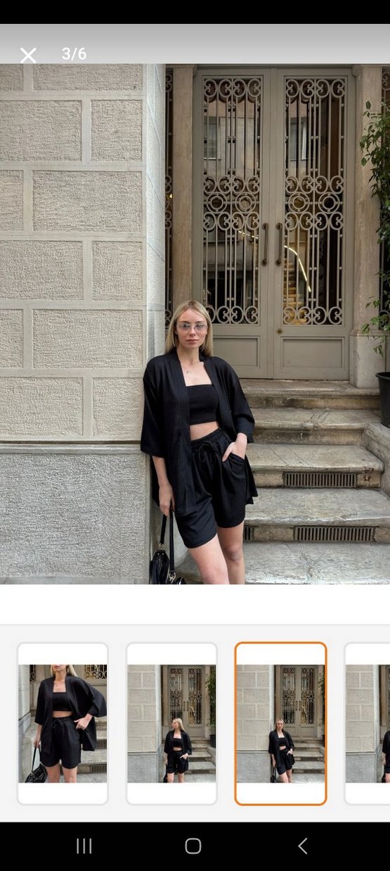 Siyah kimono - Görsel 3