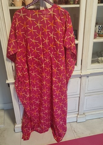 m Beden Pembe Batik Desenli pareo