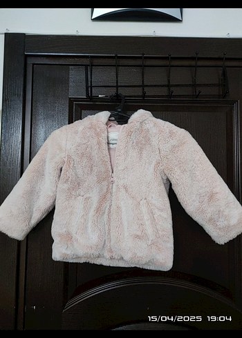 Kız Çocuk Bej Peluş Ceket