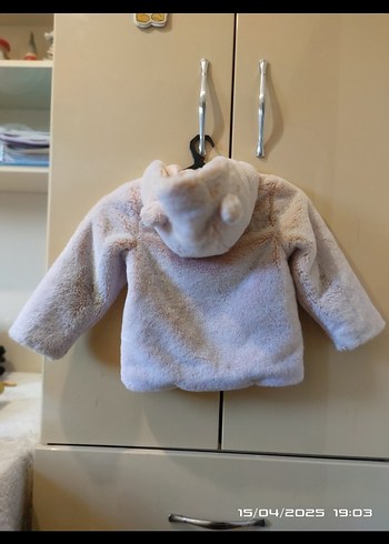 5 Yaş Beden Kız Çocuk Bej Peluş Ceket